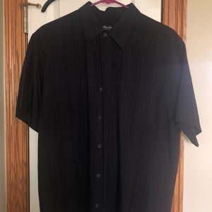 Black button down casual dress shirt